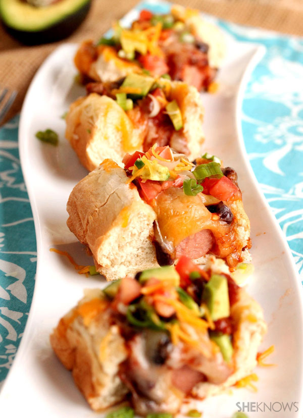 Mini chili cheese dog recipe