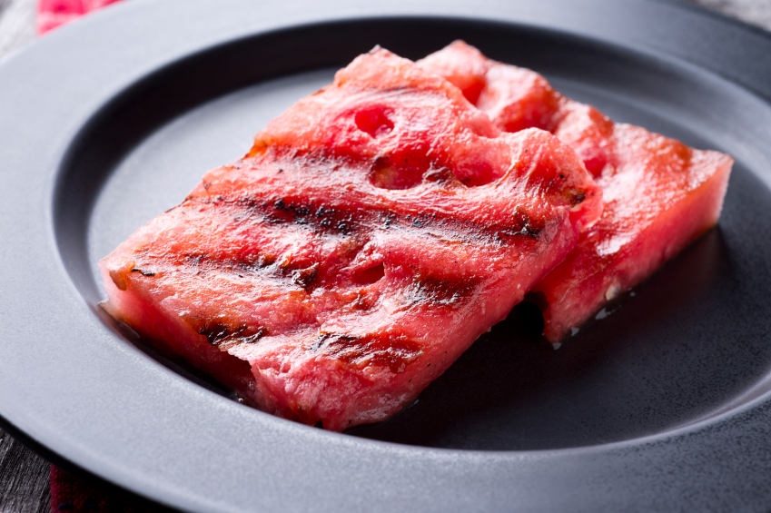 Grilled watermelon