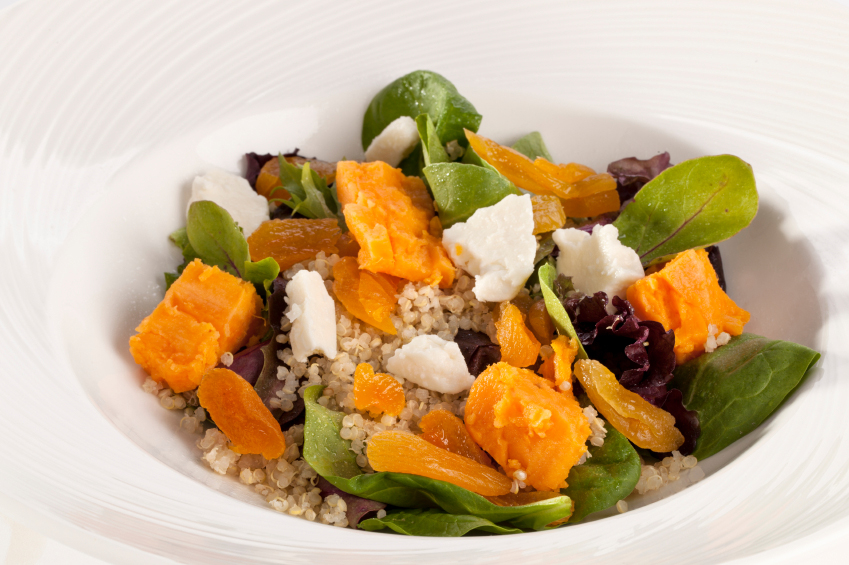 Quinoa dried fruit salad