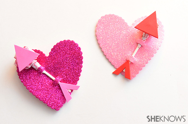 Cupid's arrow lollipop valentine | Sheknows.com