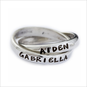 Nelle and lizzy double name ring | Sheknows.com