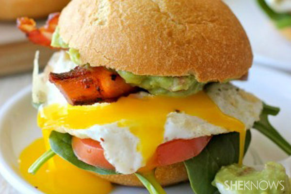 BLT with fried eggs and guacamole | Sheknows.com