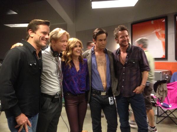 The cast of Nashville hangs out behind the scenes