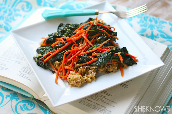 carrot kale stir-fry
