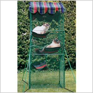 multi-level outdoor cat playpen