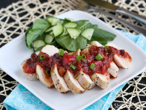 Chicken and rhubarb