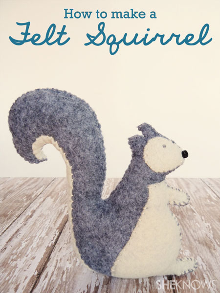 How to Make a Felt Squirrel | inspired by The Nut Job movie | #thenutjob #squirrel #felt #crafts #diy
