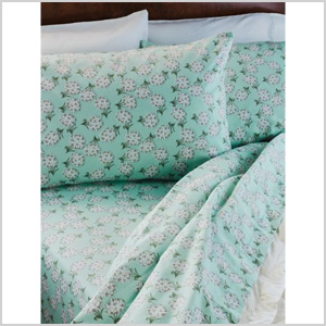 Winter Blossom Flannel Sheets