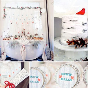 Birch trees & birdies party