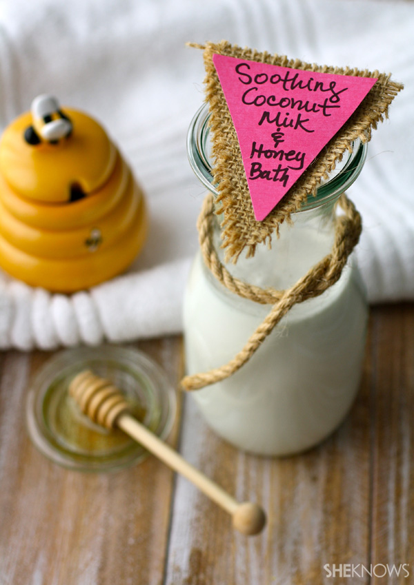 DIY Soothing coconut milk and honey bath | SheKnows.com