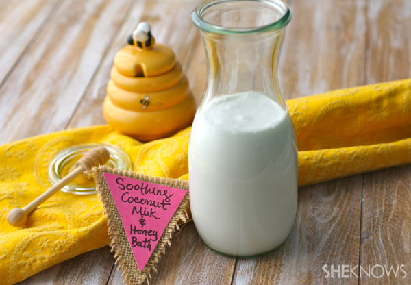 DIY Soothing coconut milk and honey bath | SheKnows.com