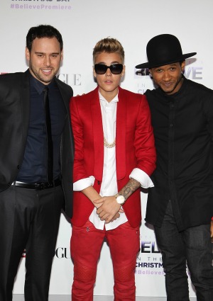 Scooter Braun Justin Bieber Usher