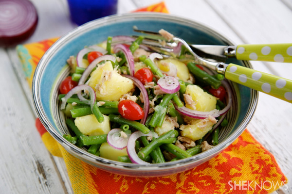 Stringbeans, potatoes & tuna salad