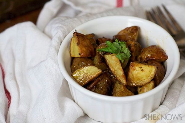 Crispy roasted cajun potatoes