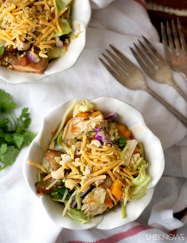 Chopped orange chicken chicken salad