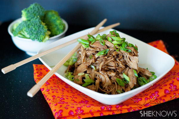 Slow cooker sticky honey teriyaki chicken