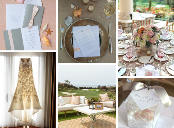 Real wedding: A glamorous beach affair