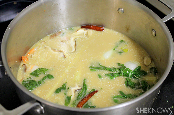 Thai shrimp noodle soup | Sheknows.com - add coconut milk