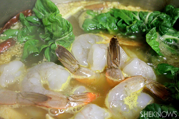 Thai shrimp noodle soup | Sheknows.com - add shrimp, fish cake, other seafood