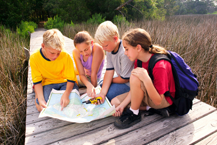 Kids using map and GPS | Sheknows.com