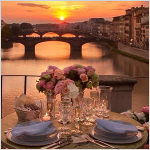 Her table setting