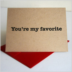 Her Valentine's Day card