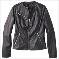 Mossimo Women's Faux Leather Jacket