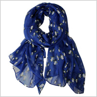 Printed Village Penguin Scarf