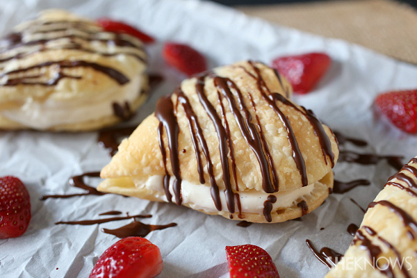 Easy heart-shaped napoleons