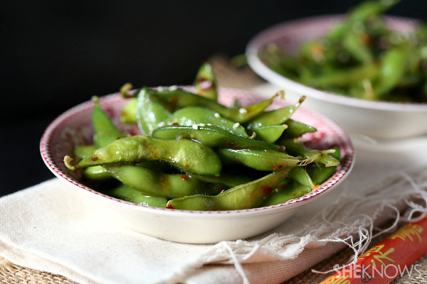 Sweet and spicy edamame