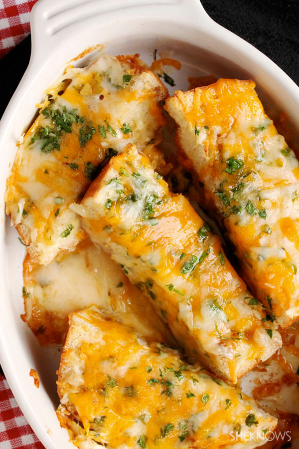 Brown butter and garlic cheese bread recipe
