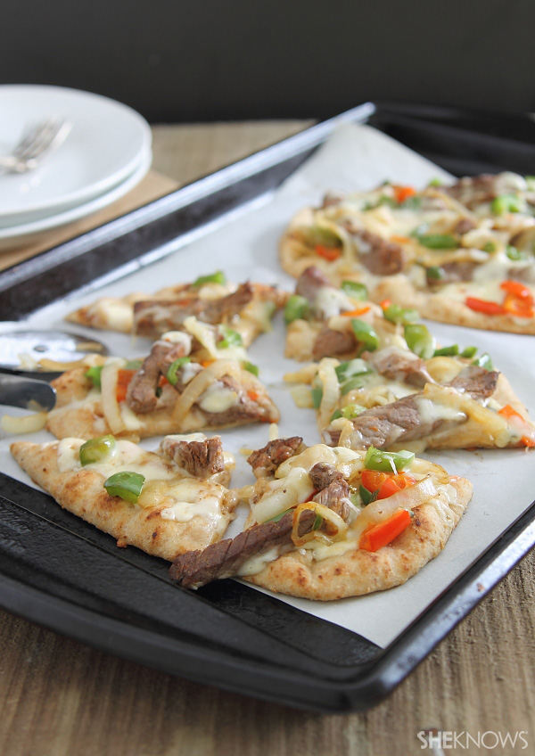 Spicy steak pitzas
