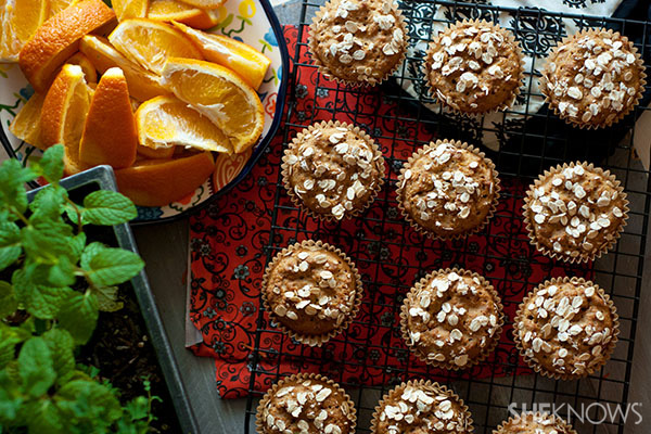 Raw honey bran muffins with orange zest recipe