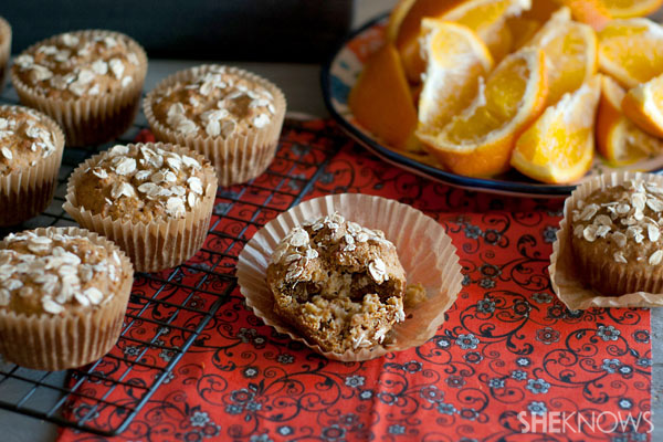 Raw honey bran muffins with orange zest recipe
