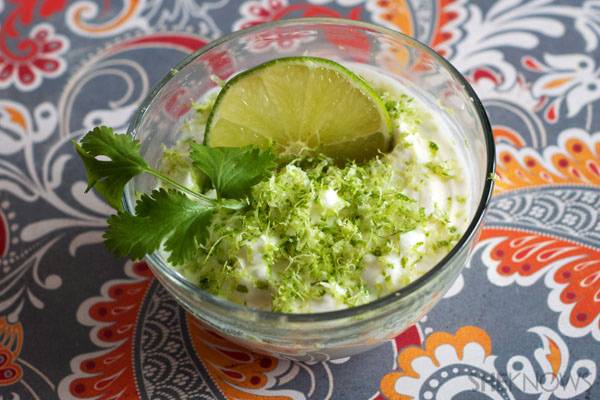 Creamy lime dip recipe
