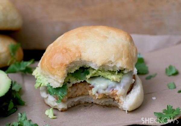 Avocado shrimp burgers