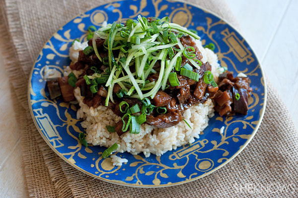 Braised Eggplant with Toasted Sichuan Peppercorn