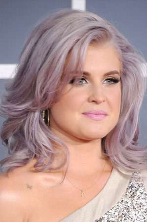 Kelly Osbourne Purple shaded hair