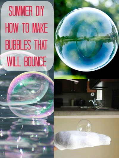 Bubbles that bounce