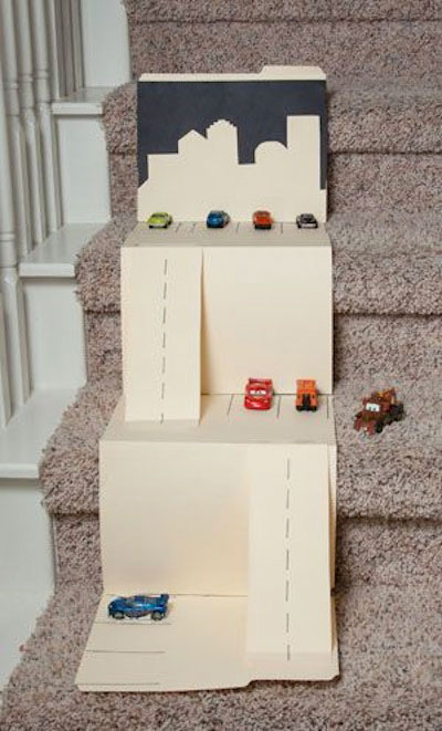 Office supplies race track