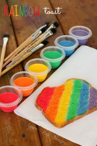 Rainbow toast