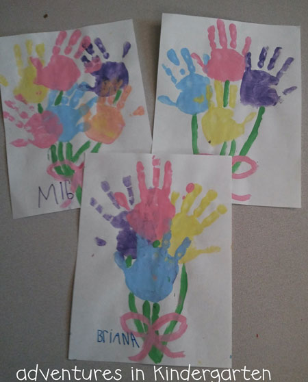 Handprint bouquets