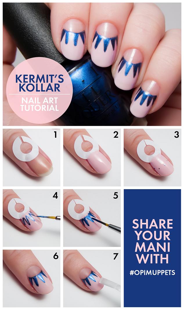 Kermit's Kollar nail art