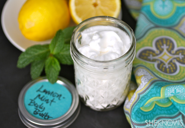 DIY Lemon-mint body butter
