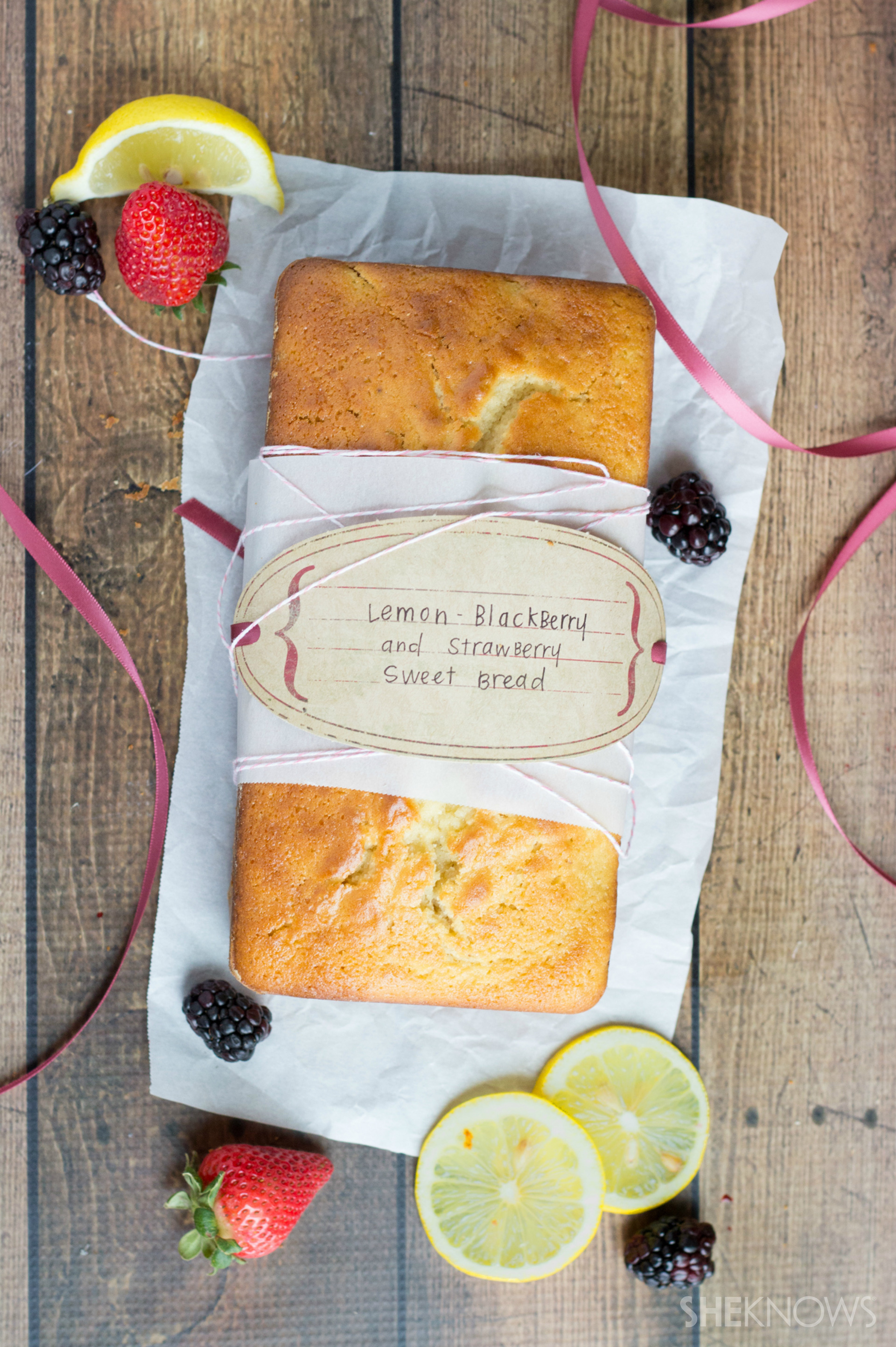 Lemon-Blackberry and Strawberry Sweet Bread