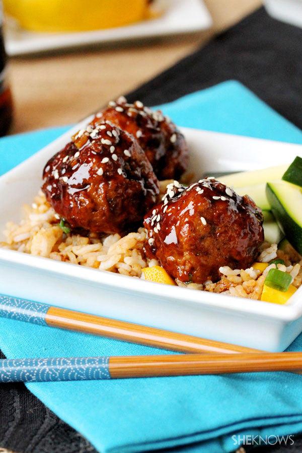 Teriyaki Mango and Apple Meatballs Recipe
