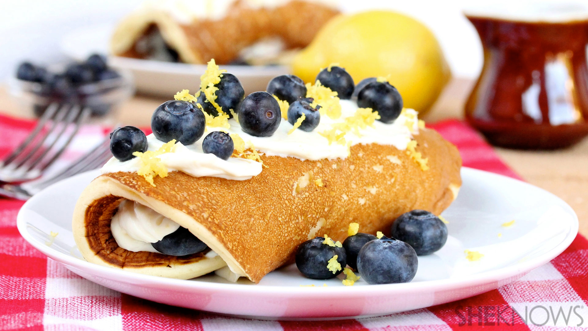 pancake morning to cheese blueberry on how  creamy cream loaded pancakes goodness   these with your rolls make of Get