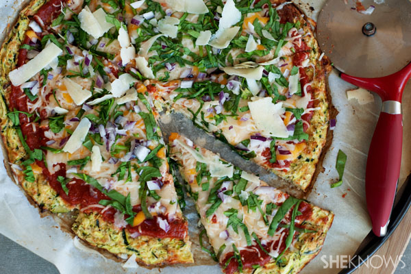 Zucchini pizza crust recipe