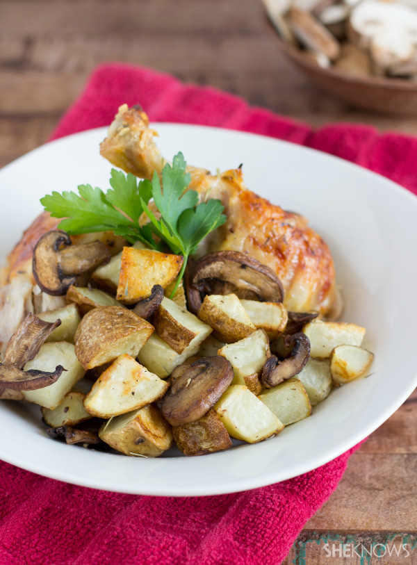 Red wine roasted chicken