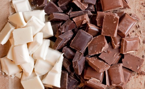 various pieces of chocolate